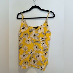 Banana Republic Yellow Floral Camisole
